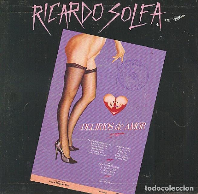 Discos de vinilo: Ricardo Solfa &ndash; Delirios de amor (cantada e instrumental) &ndash; ELECTRONICA 01 &ndash; 1986