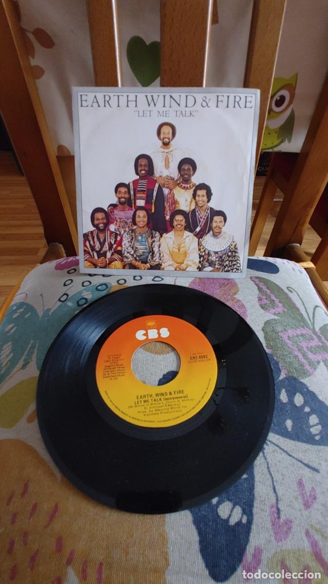 Discos de vinilo: EARTH WIND & FIRE-SINGLE LET ME TALK - Foto 1