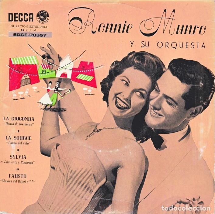 Discos de vinilo: Ronnie Munro &ndash; La Gioconda; La source; Sylvia; Fausto &ndash; 1954