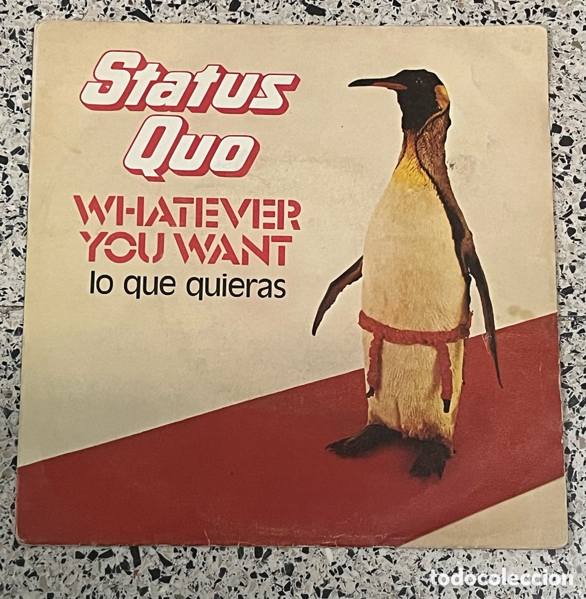 Discos de vinilo: Status Quo - Whatever You Want 7&rdquo; Vinyl Single 1979 SPAIN Press - Vertigo Rare