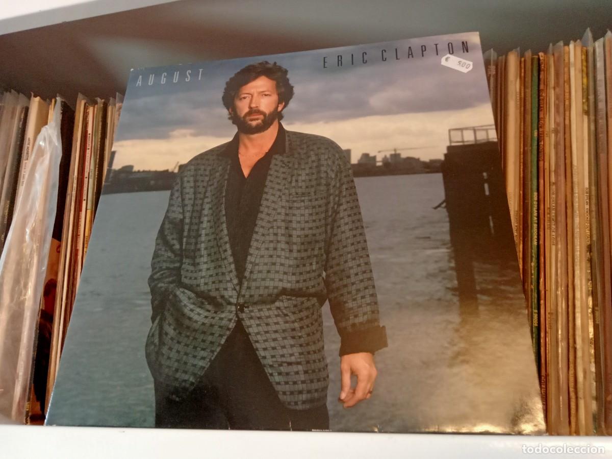 Discos de vinilo: Eric Clapton &lrm;&ndash; August - lp Europe 1986