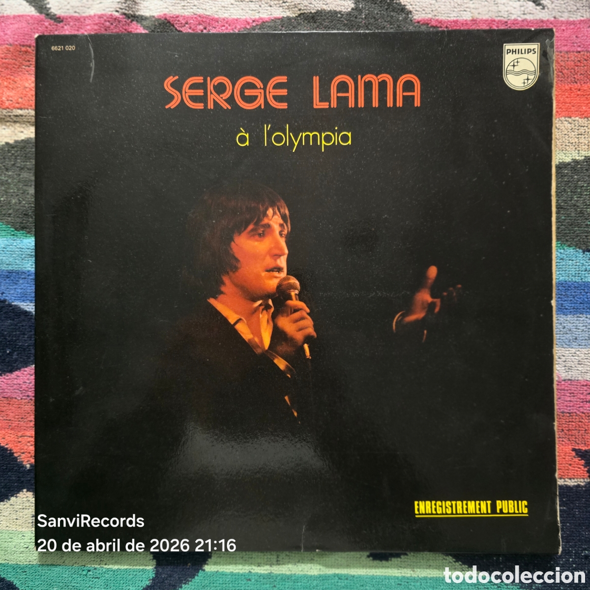 Discos de vinilo: [LP] SERGE LAMA: &Aacute; L'OLYMPIA (PHILIPS) (1974)