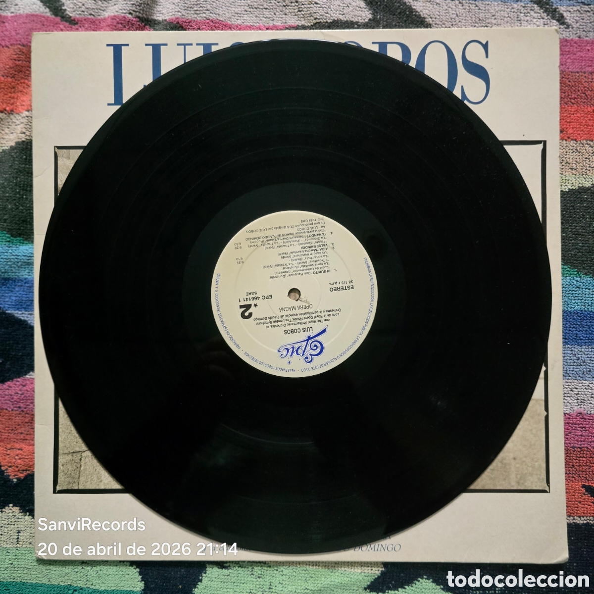 Discos de vinilo: [LP] LUIS COBOS: OPERA MAGNA (EPIC) (1989) - Foto 2