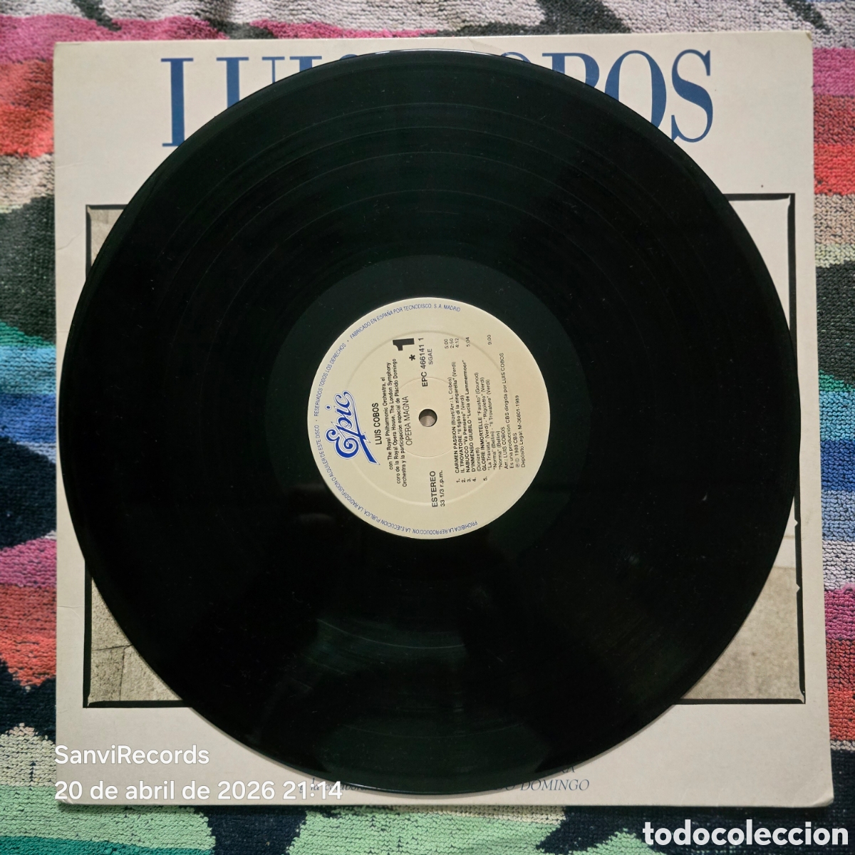 Discos de vinilo: [LP] LUIS COBOS: OPERA MAGNA (EPIC) (1989) - Foto 3