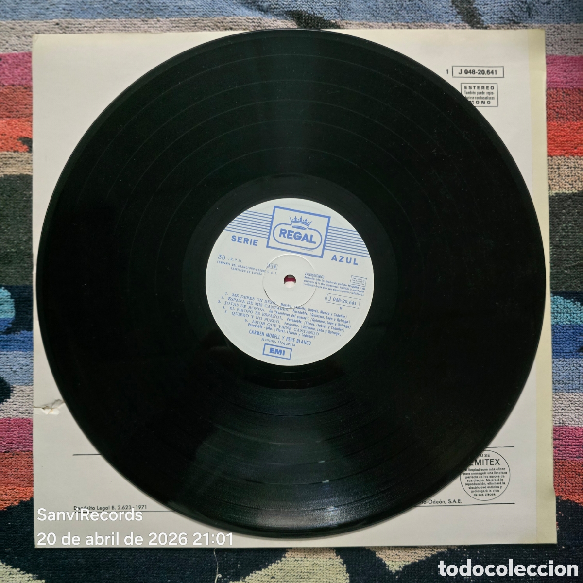 Discos de vinilo: [LP] CARMEN MORELL Y PEPE BLANCO (EMI) (1971) - Foto 3
