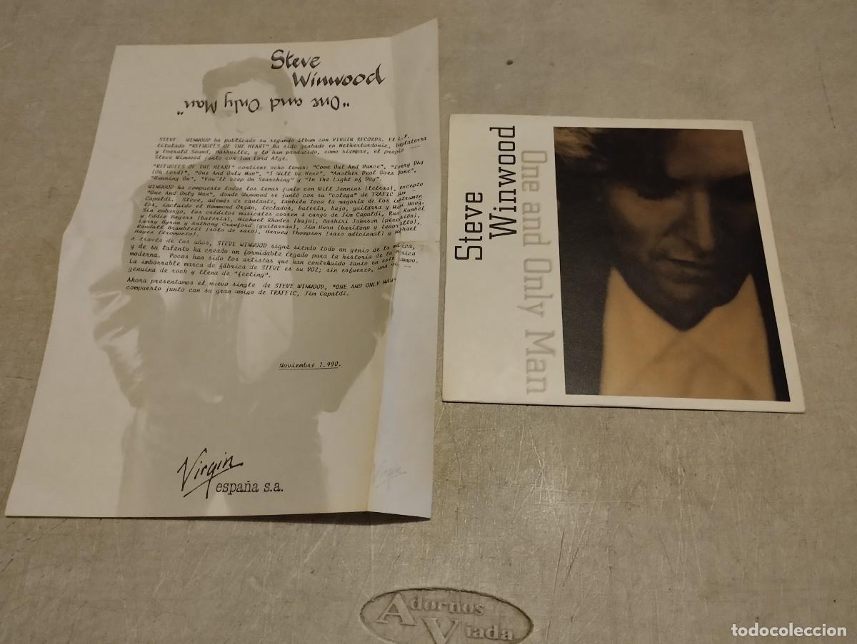 Discos de vinilo: STEVE WINWOOD SG ONE AND ONLY MAN - Foto 1