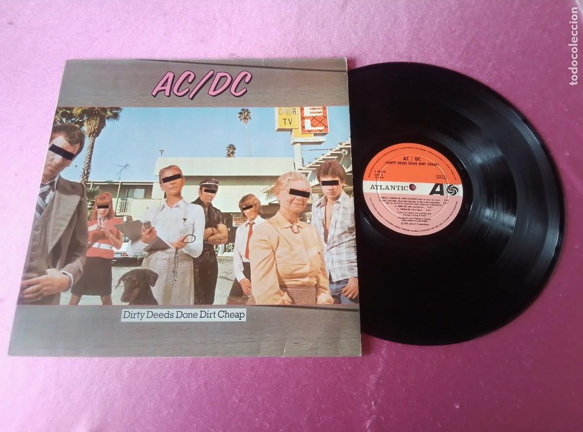 Discos de vinilo: ACDC DIRTY DEEDS DONE DIRT CHEAP 1976 LP L31 3