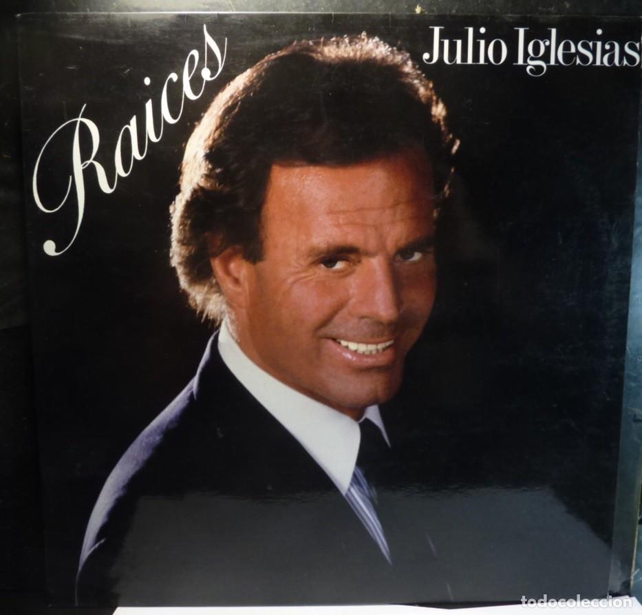 Discos de vinilo: JULIO IGLESIAS // RAICES // ENCARTE // 1989 // LP
