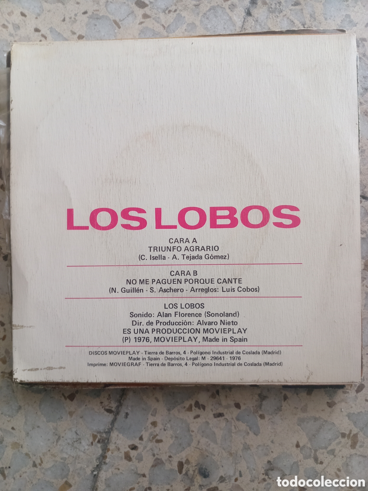 Discos de vinilo: SGL LOS LOBOS TRIUNFO AGRARIO 1976 - Foto 2