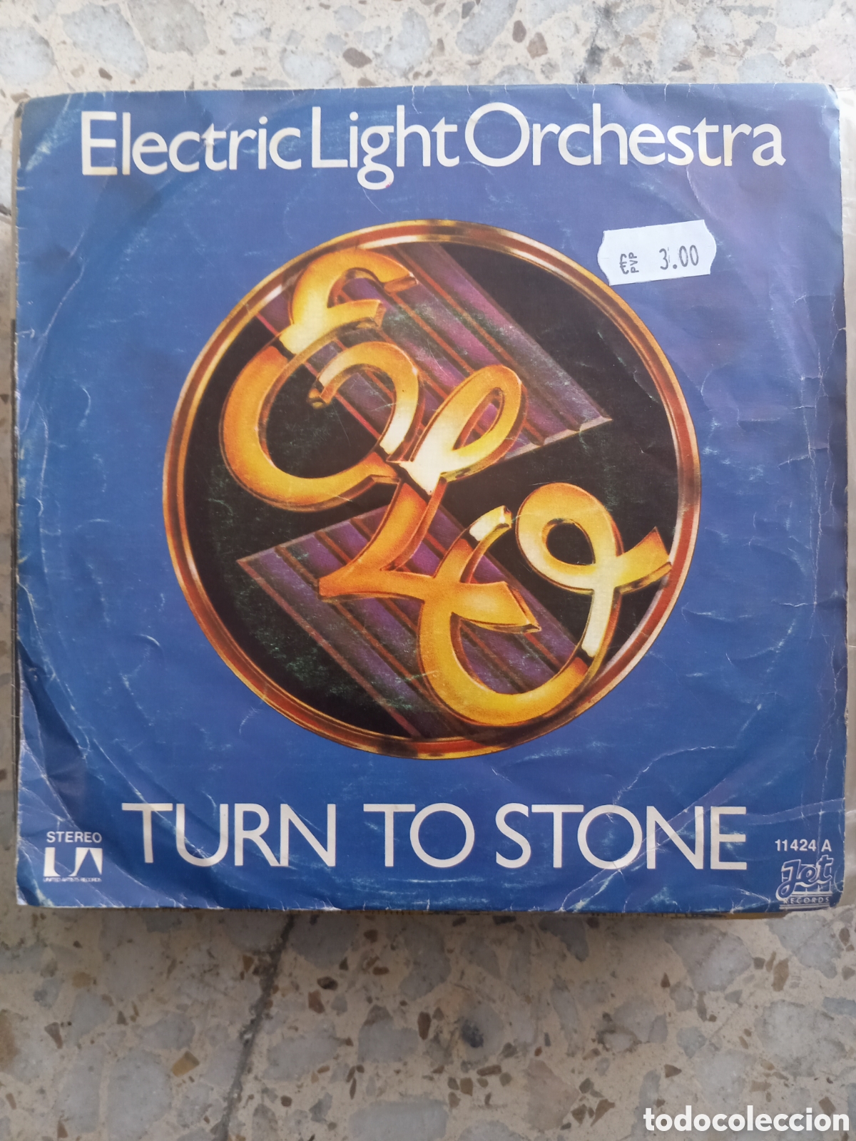 Discos de vinilo: SGL ELO ELECTRIC LIGHT ORCHESTRA TURN TO STONE 1977