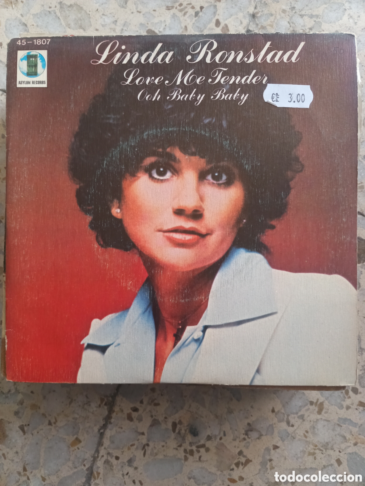 Vinyl records: SGL LINDA RONSTAD LOVE ME TENDER 1978
