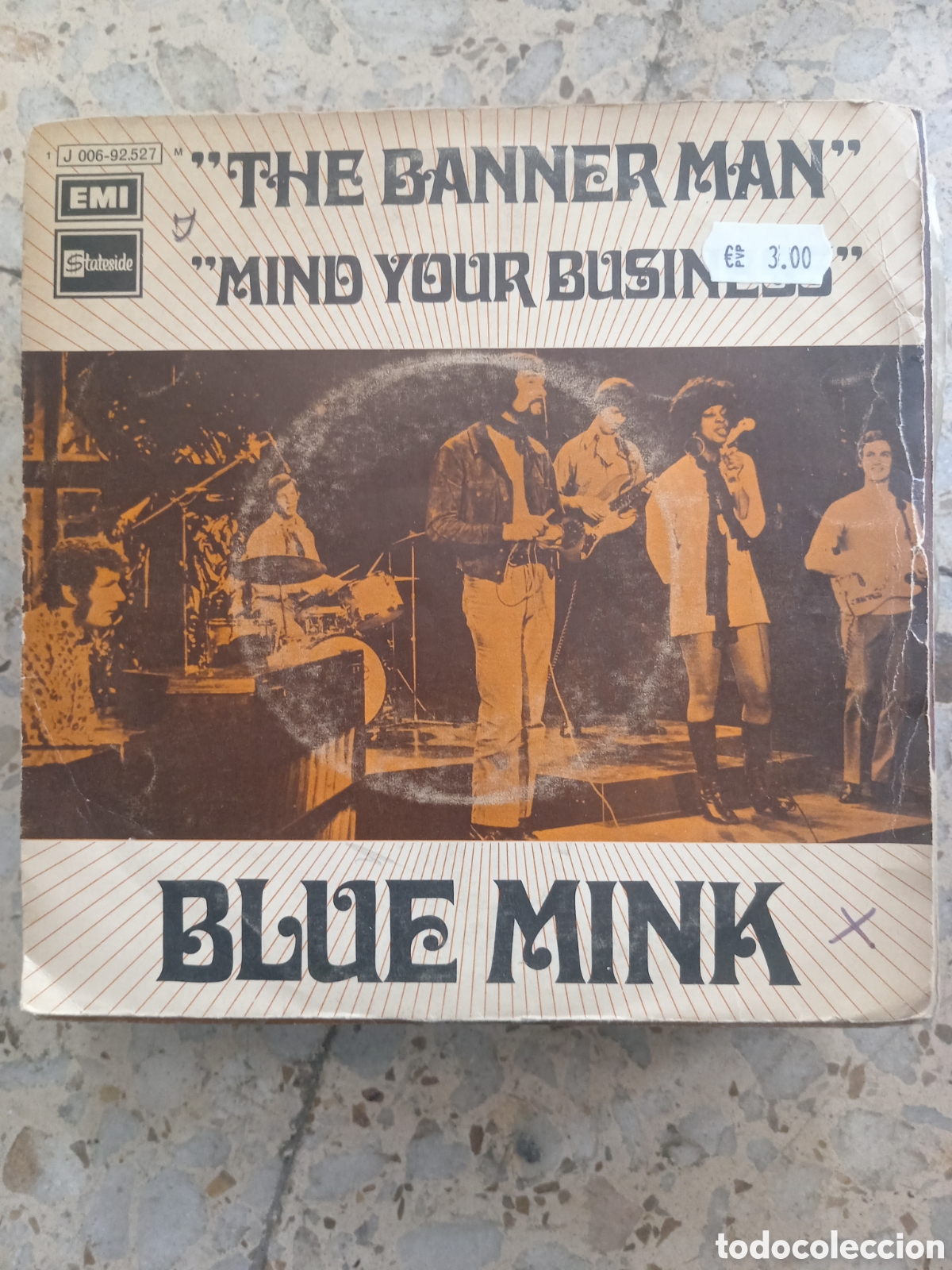 Vinyl records: SGL BLUE MINK THE BANNER MAN 1971