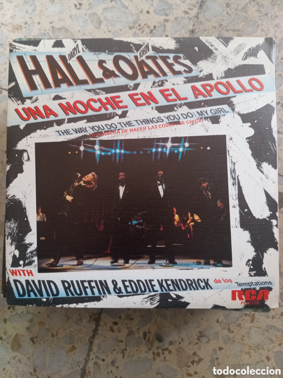 Discos de vinilo: SGL DARYL HALL JOHN OATES UNA NOCHE EN EL APOLLO 1985 PROMO