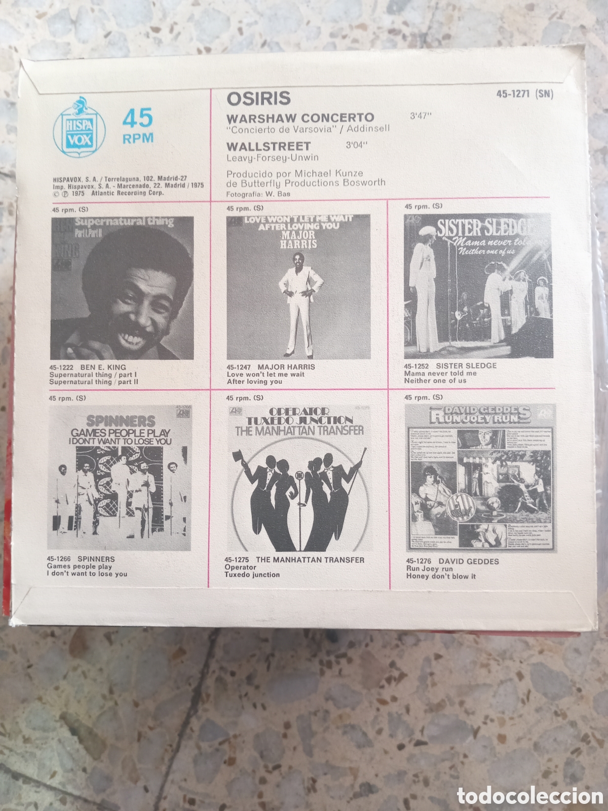 Discos de vinilo: SGL OSIRIS CONCIERTO VARSOVIA 1975 - Foto 2