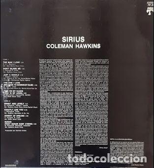 Discos de vinilo: Sirius - Coleman Hawkins - Foto 2