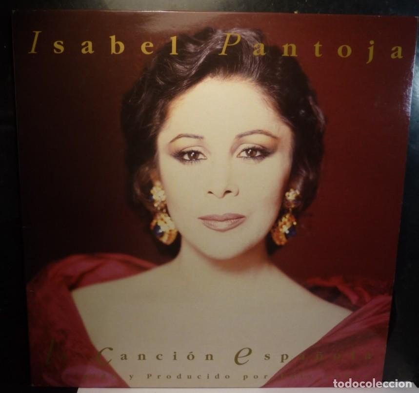 Discos de vinilo: ISABEL PANTOJA // CANCION ESPA&Ntilde;OLA // PORTADA ABIERTA // DOS DISCOS//ENCARTE // 1990 // LP