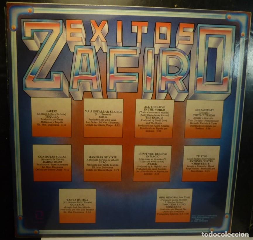 Discos de vinilo: EXITOS DE ZAFIRO // VARIOS // 1981 // LP - Foto 2