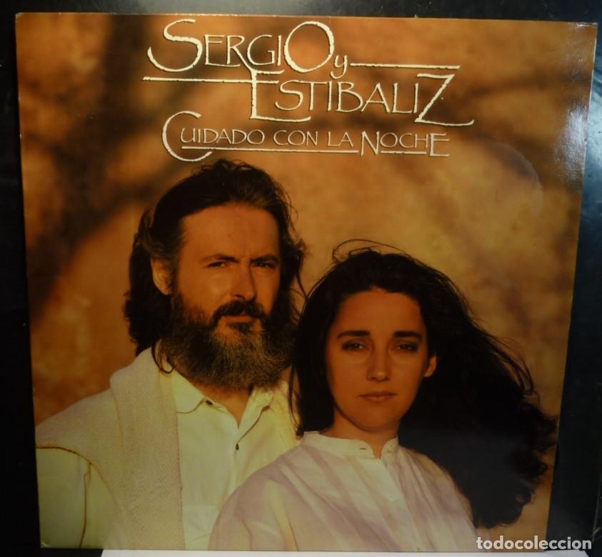 Discos de vinilo: SERGIO Y ESTIBALIZ // CUIDADO CON LA NOCHE // 1986 // LP - Foto 1