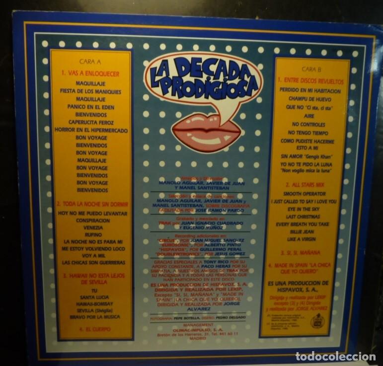Discos de vinilo: LA DECADA PRODIGIOSA // LOS A&Ntilde;OS 80.... // 1988 // LP - Foto 2
