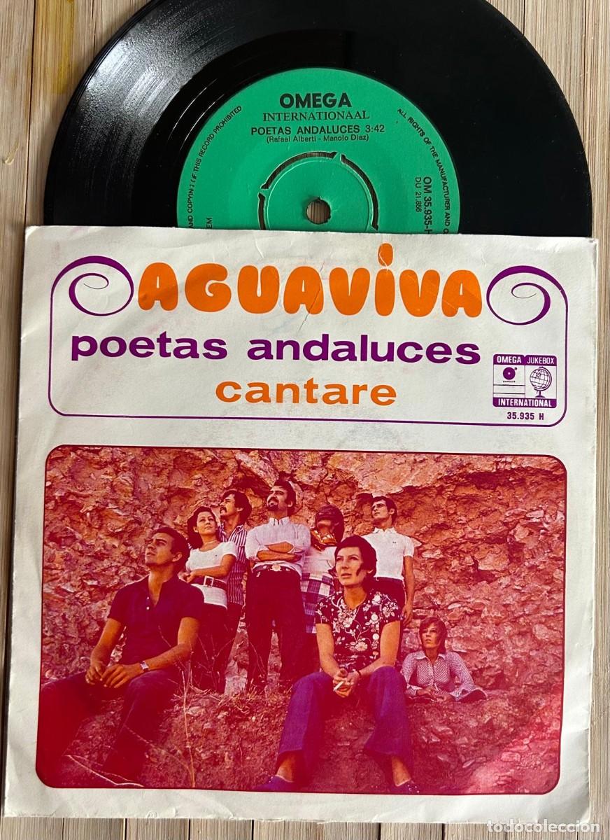 Discos de vinilo: AGUAVIVA - POETA ANDALUCES - EDICI&Oacute;N HOLAMDESA