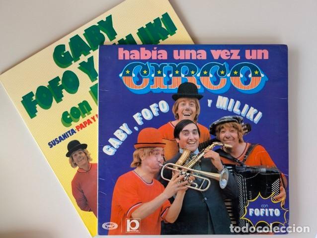 Discos de vinilo: L1251-L1252 LOTE 2 LP VINILO DE GABY, FOFO Y MILIKI, CON FOFITO A&Ntilde;OS 1973-1975