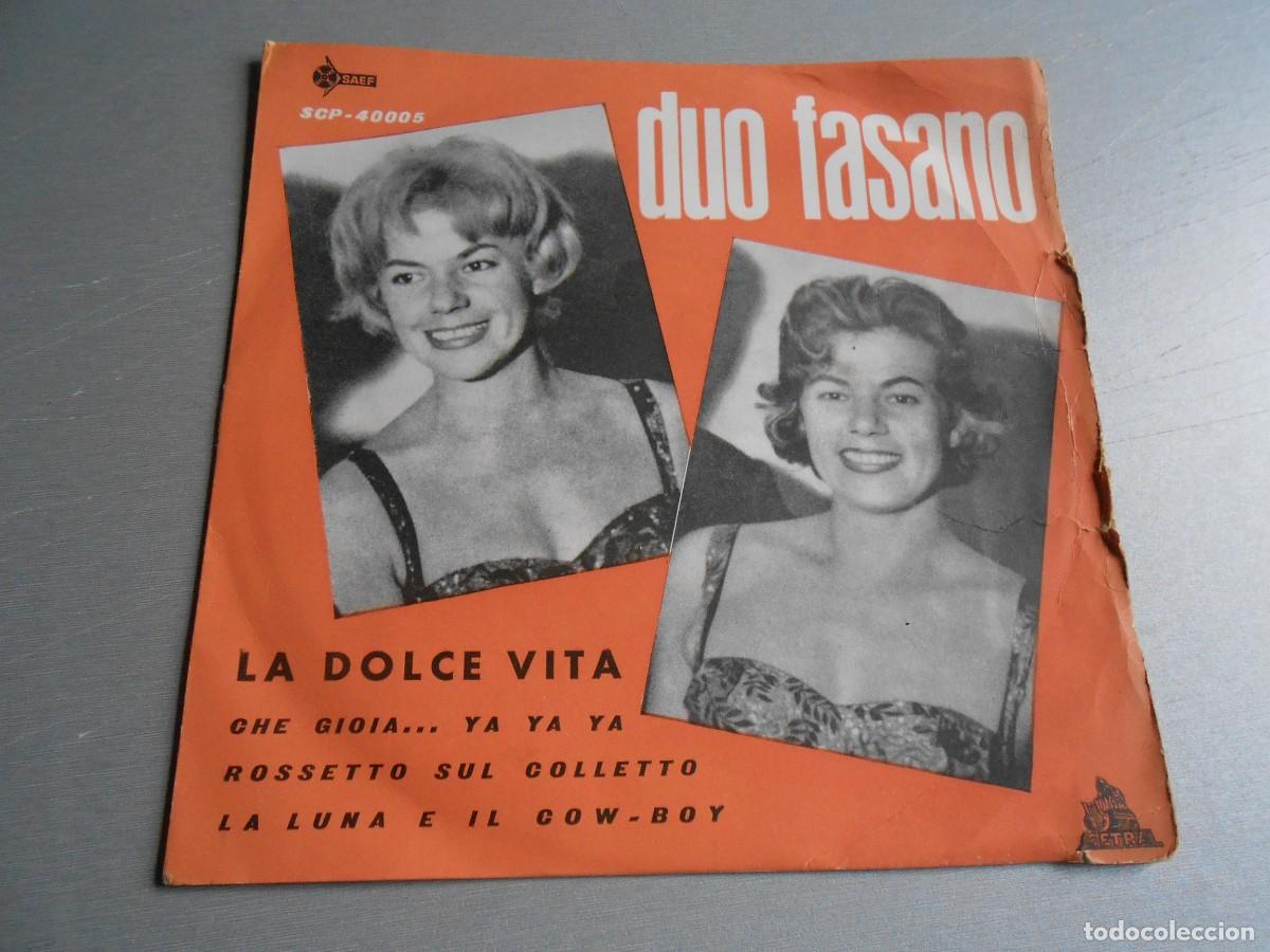 Discos de vinilo: DUO FASANO, EP, LA DOLCE VITA + 3, A&Ntilde;O 1960, CETRA, SCP 40005