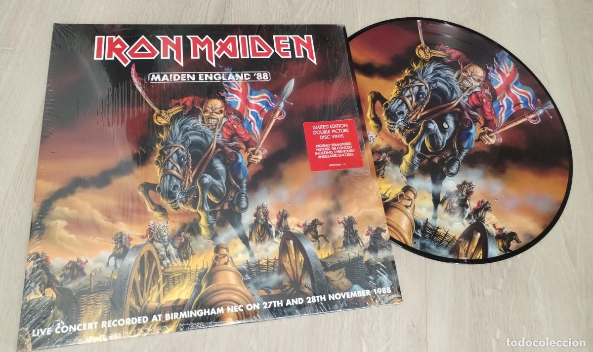 Discos de vinilo: IRON MAIDEN - MAIDEN ENGLAND &acute;88 ..2 LP&acute;S - GATEFOLD CON ENCARTES ..PICTURE DISC - 2013 - PARLOPHONE