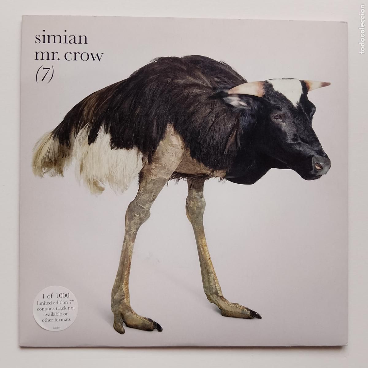 Discos de vinilo: Simian-Mr. Crow (7'' Source 2002) ed. ltd. Downtempo, psicodelia. Beta Band, Beatles, Silver Apples