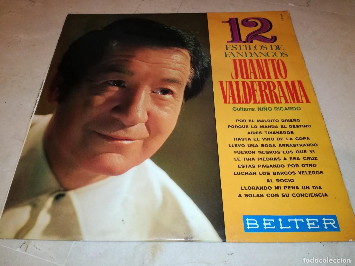Discos de vinilo: JUANITO VALDERRAMA-12 ESTILOS DE FANDANGOS-ORIGINAL 1969-GUITARRA: NI&Ntilde;O RICARDO