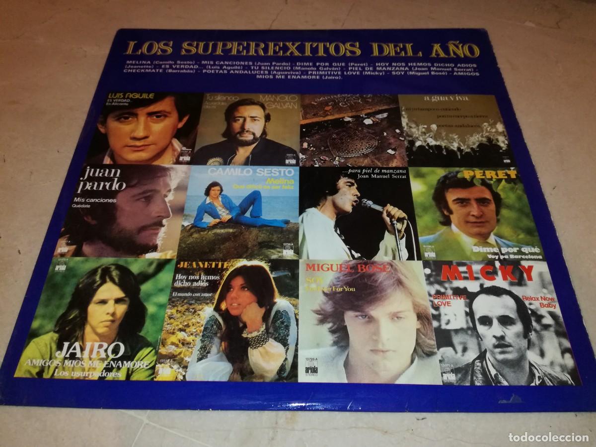 Discos de vinilo: LOS SUPEREXITOS DEL A&Ntilde;O-ORIGINAL 1975-BARRABAS, CAMILO SESTO, JUAN PARDO, AGUAVIVA, JEANETTE
