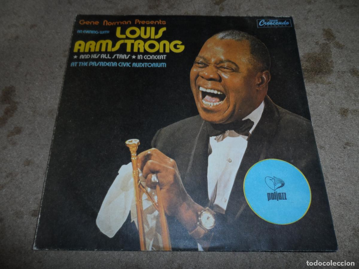 Discos de vinilo: Louis Armstrong And His All Stars &ndash; An Evening With Louis Armstrong (POLAND 1977) (2 LPS)
