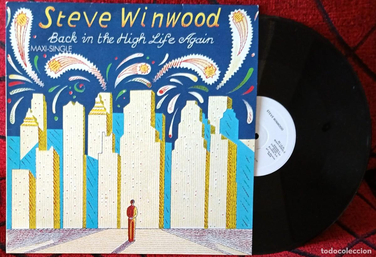Discos de vinilo: STEVE WINWOOD ** Back In The High Life Again ** MAXI SINGLE VINILO PROMOCIONAL 1987