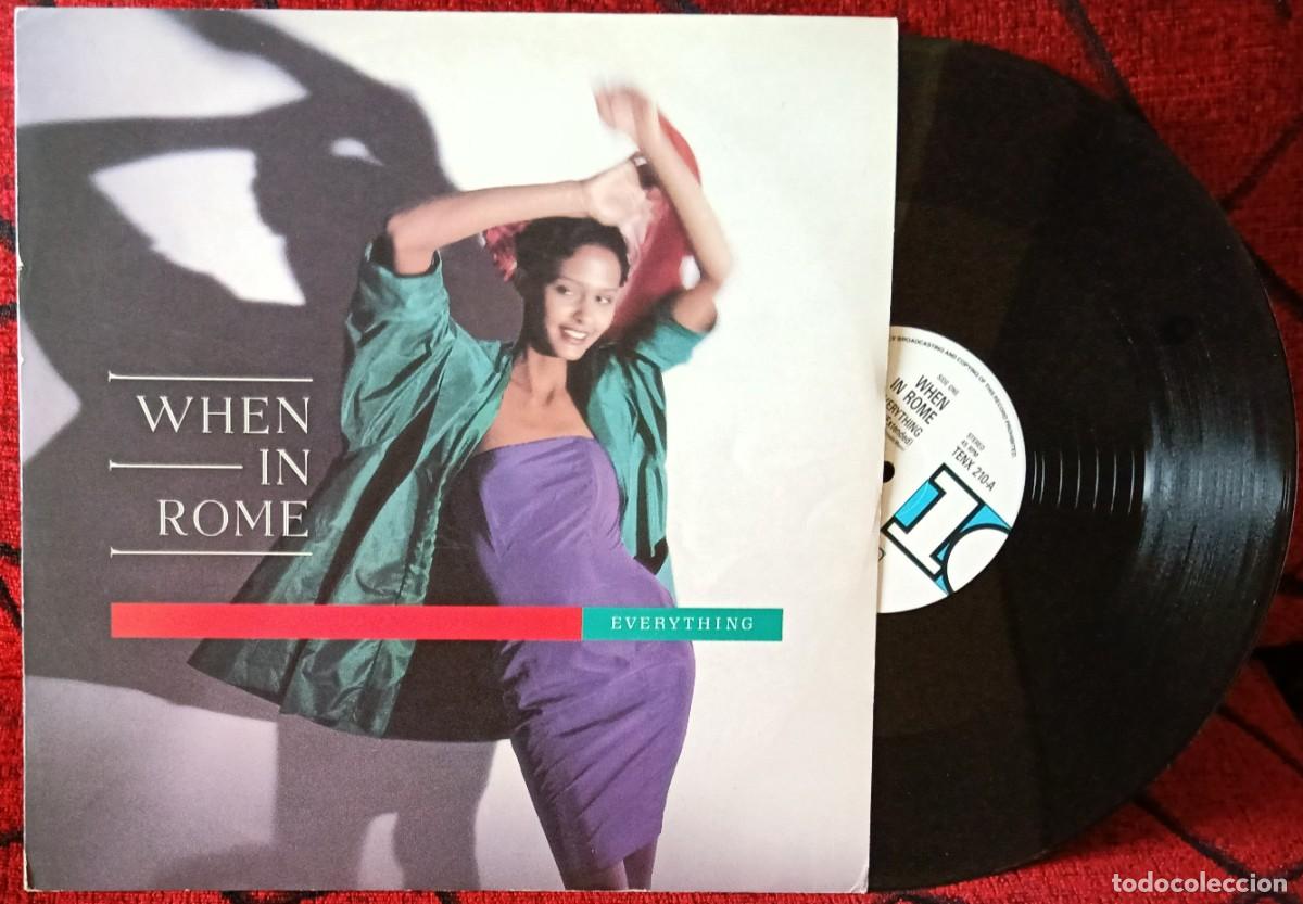 Discos de vinilo: WHEN IN ROME ** Everything ** MAXI SINGLE VINILO 1988 UK - Foto 1