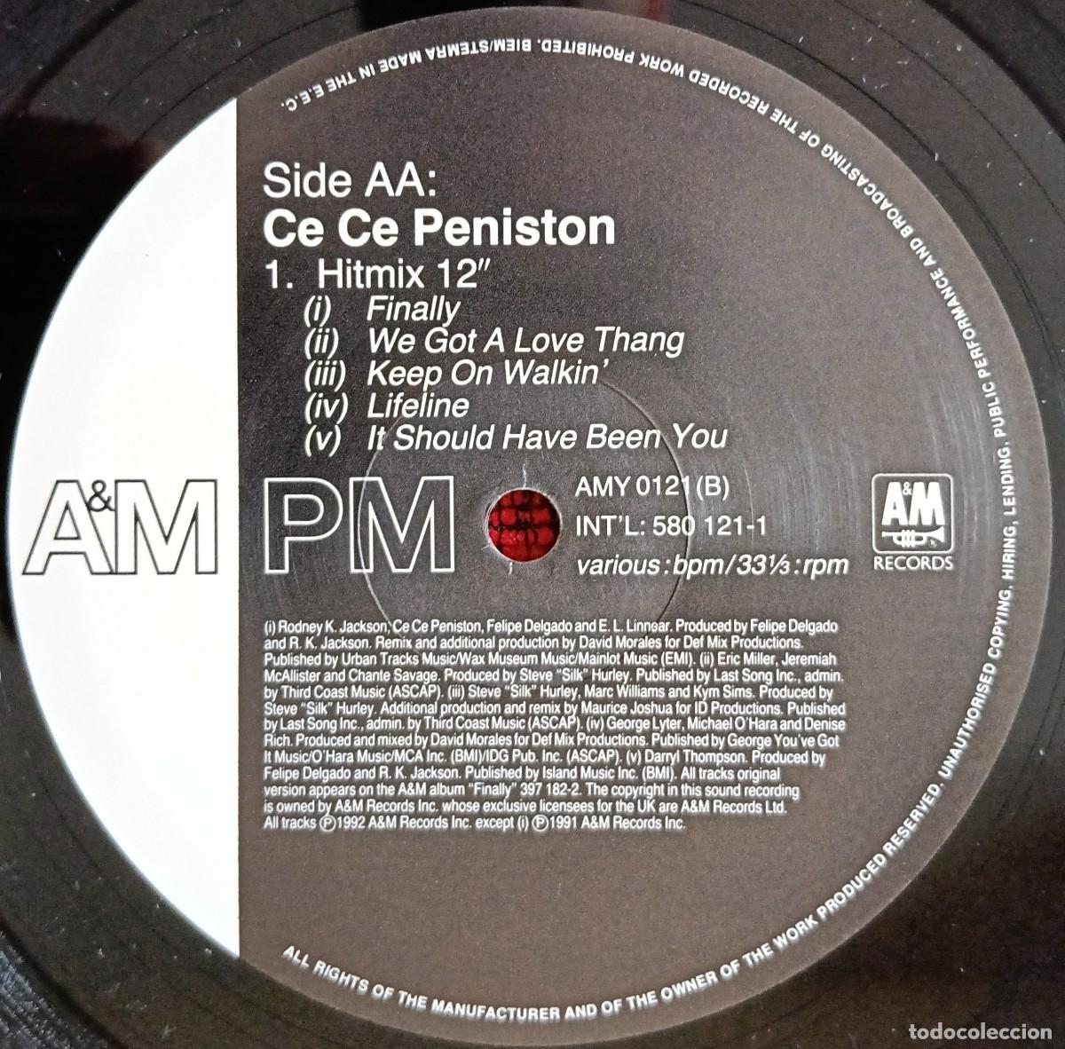 Discos de vinilo: CECE PENISTON ** Inside That I Cried ** MAXI SINGLE VINILO 1992 UK - Foto 4