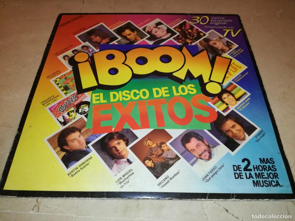 Discos de vinilo: BOOM-EL DISCO DE LOS EXITOS-30 EXITOS EN VERSION ORIGINAL-DOBLE LP-ORIGINAL 1985