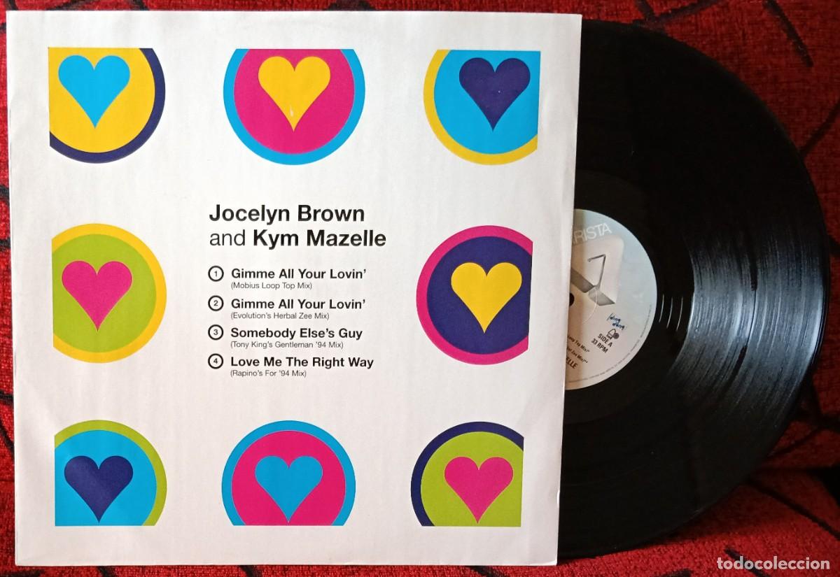 Discos de vinilo: JOCELYN BROWN AND KYM MAZELLE ** Gimme All Your Lovin' ** MAXI SINGLE VINILO 1994 UK