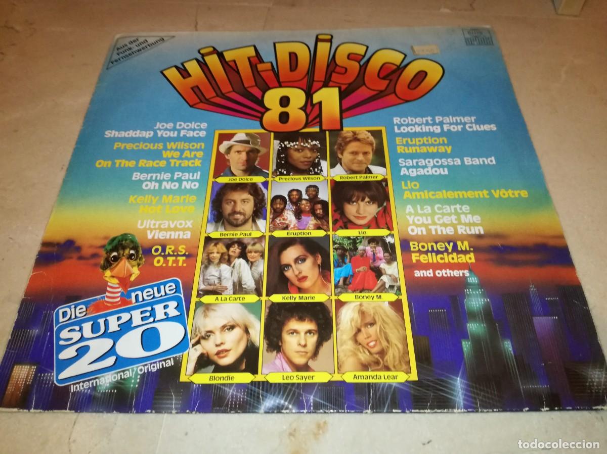 Discos de vinilo: HIT DISCO 81-BONEY M, BLONDIE, ROBERT PALMER, ERUPTION, ETC
