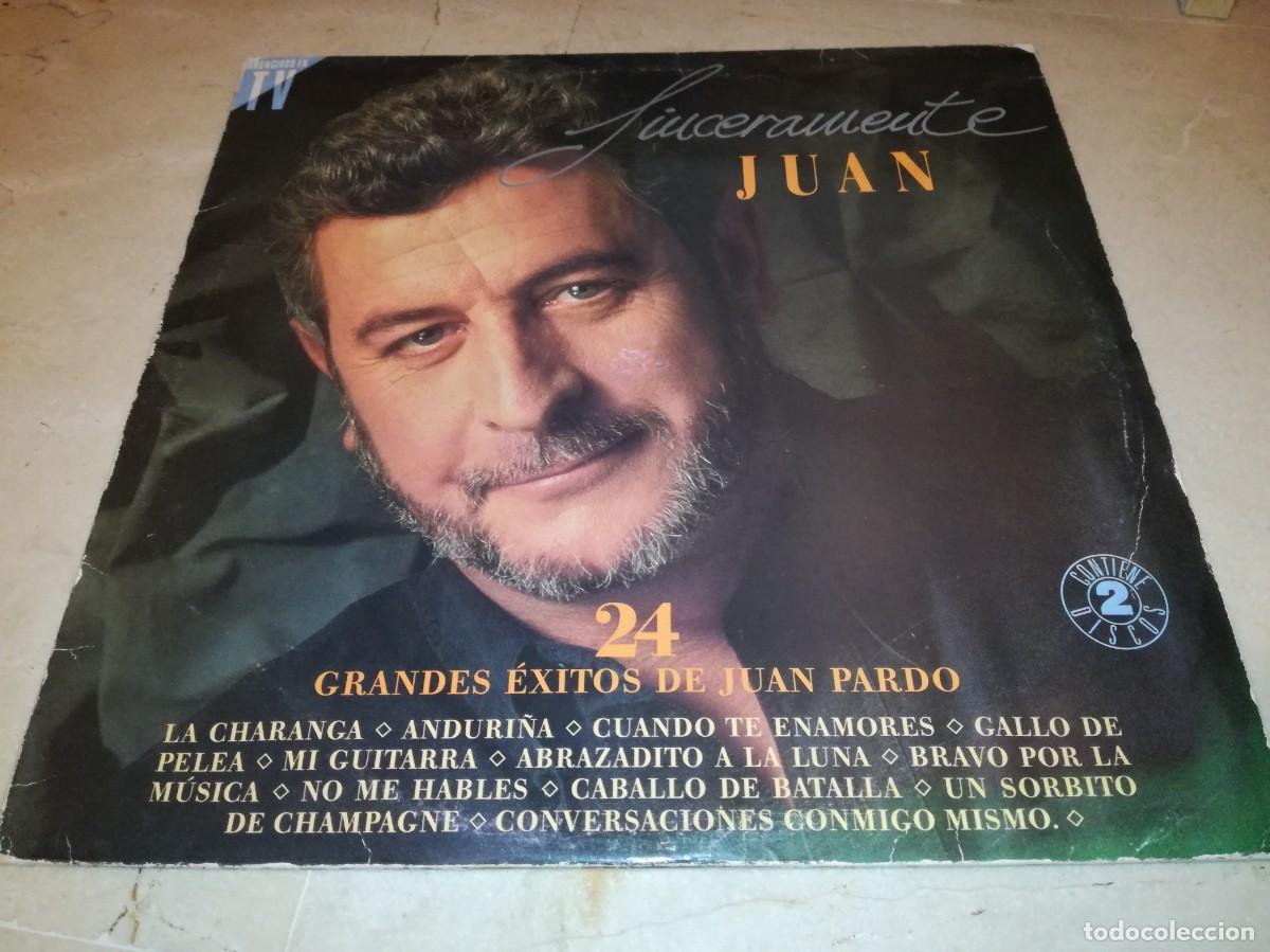 Discos de vinilo: JUAN PARDO-SINCERAMENTE-24 GRANDES EXITOS-DOBLE LP-ORIGINAL 1992