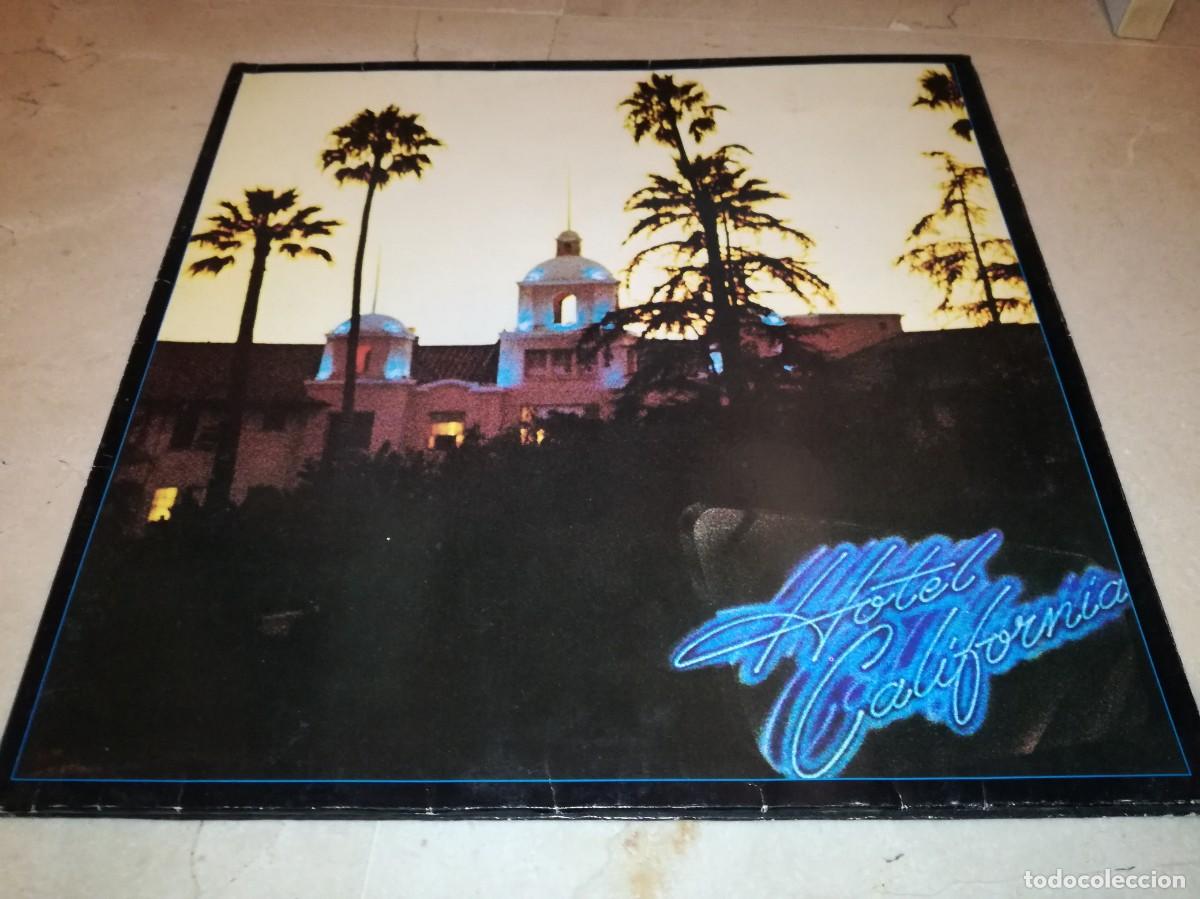 Discos de vinilo: EAGLES-HOTEL CALIFORNIA-GATEFOLD-CONTIENE ENCARTE