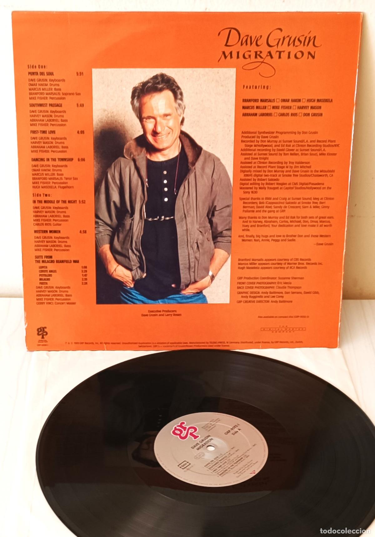 Discos de vinilo: DAVE GRUSIN - MIGRATION GRP EDIC. SUIZA - 1989 - Foto 2