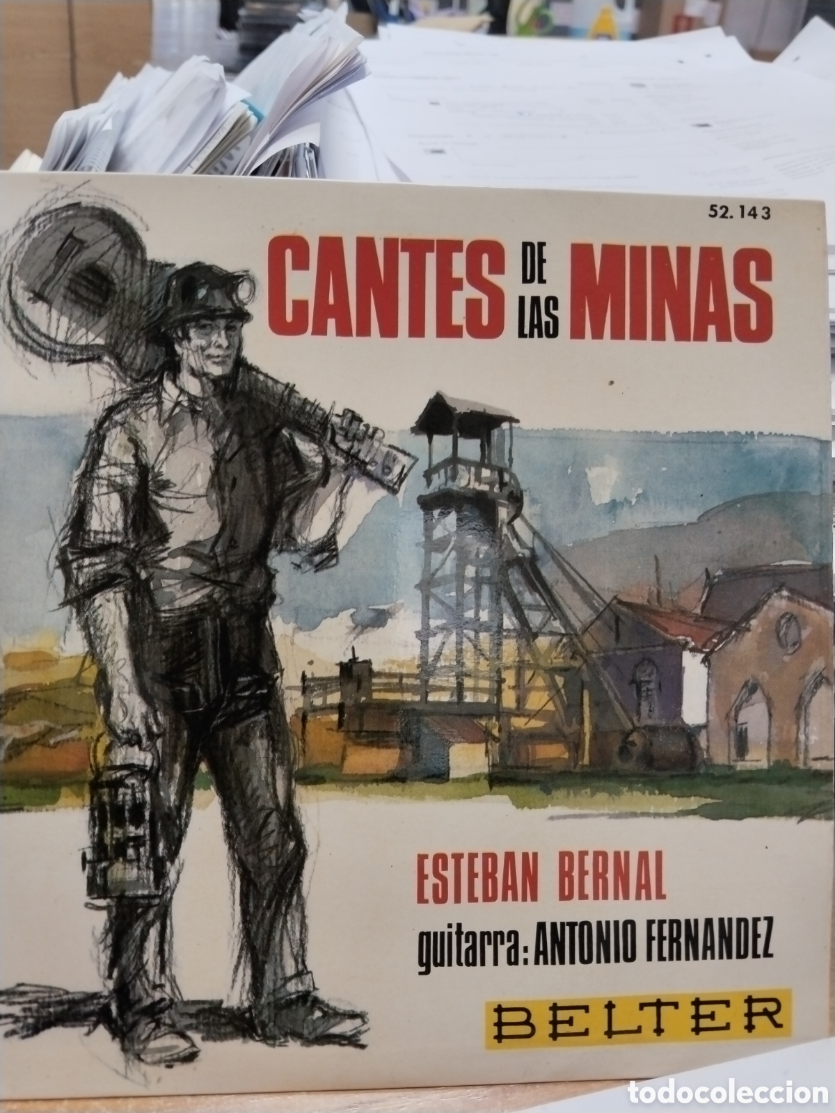 Discos de vinilo: Cante de las minas Esteban Bernal Antonio Fern&aacute;ndez