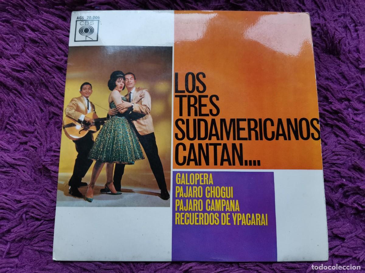 Discos de vinilo: Los Tres Sudamericanos &ndash;Cantan... Galopera Vinilo 7&rdquo; EP 1962 Spain AGS 20.006