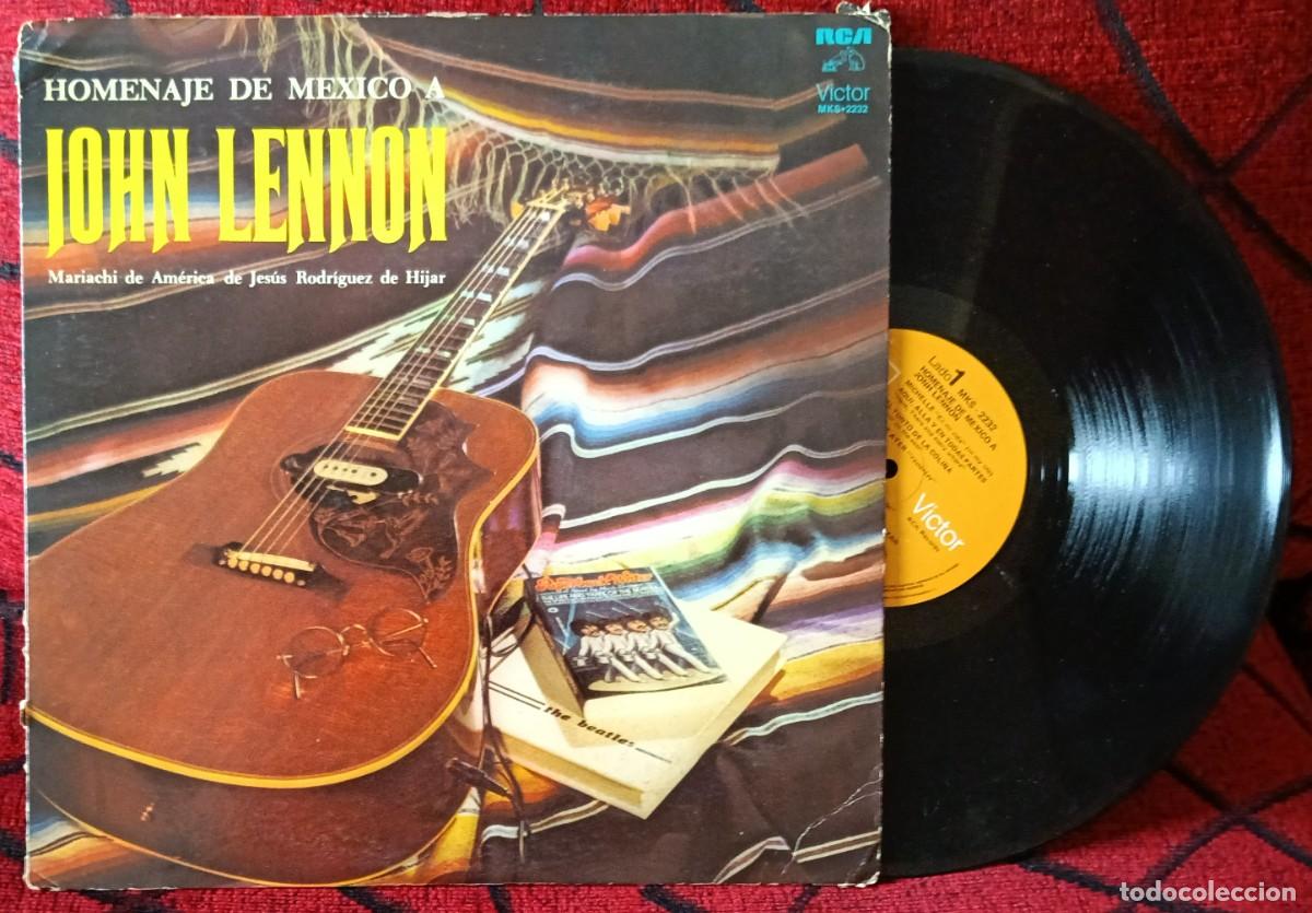 Discos de vinilo: MARIACHI DE AMERICA DE JESUS RODRIGUEZ DE HIJAR Homenaje De Mexico A John Lennon LP VINILO 1981