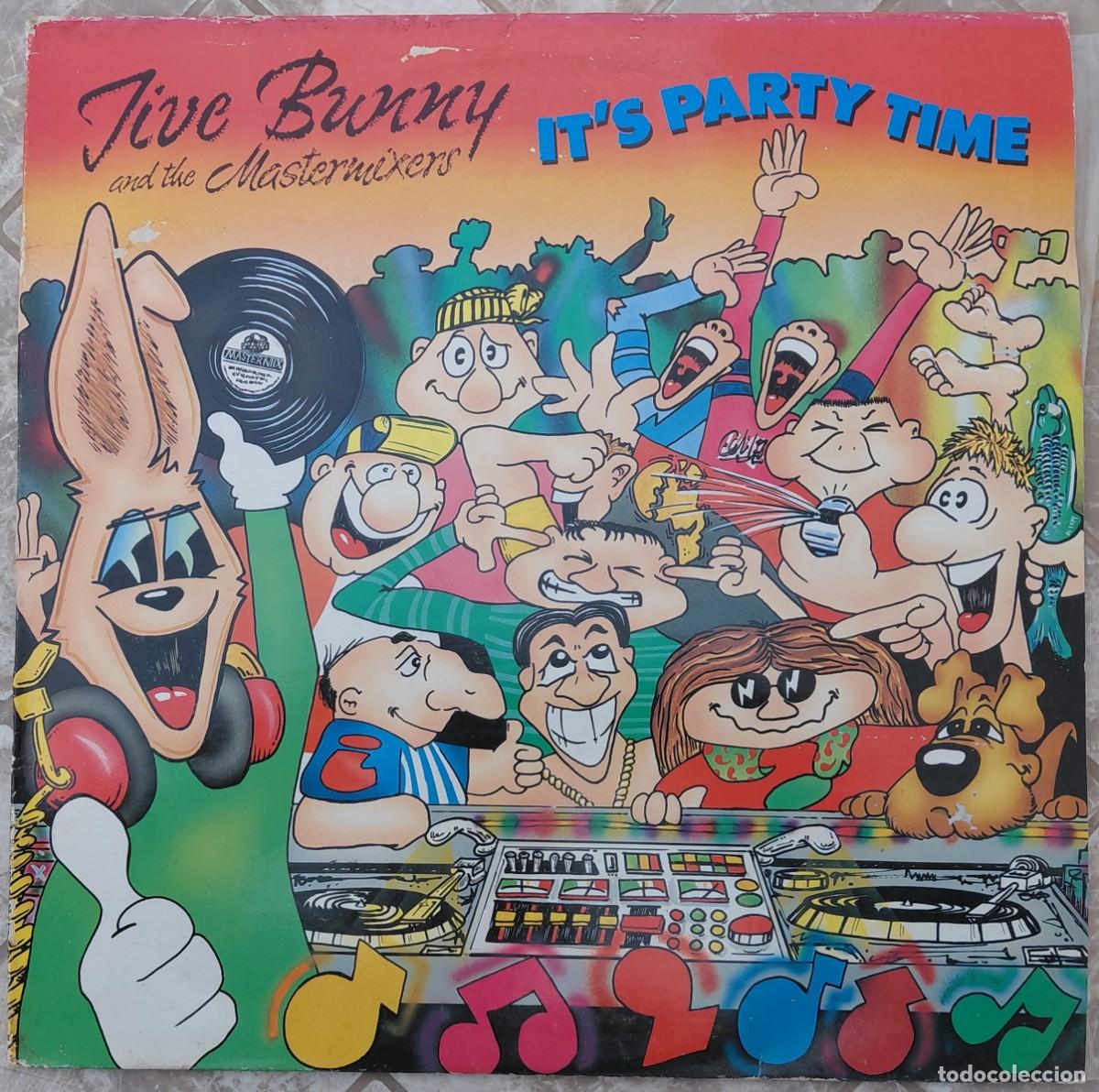Discos de vinilo: JIVE BUNNY AND THE MASTERMIXERS IT'S PARTY TIME MUSIC FACTORY RECORDS 1990
