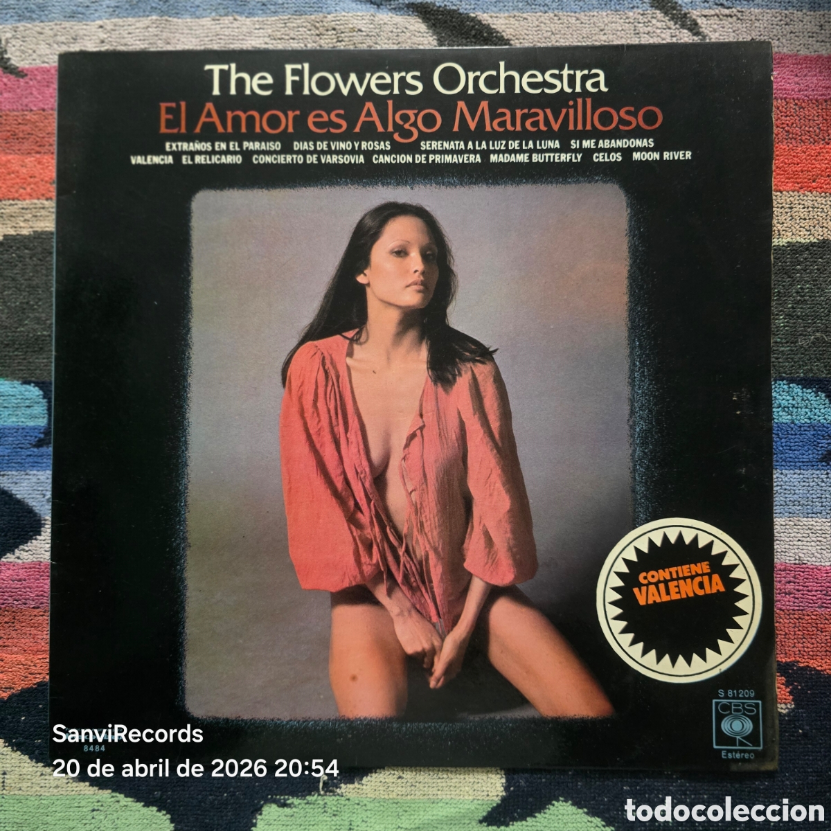 Discos de vinilo: [LP] THE FLOWERS ORCHESTRA: EL AMOR ES ALGO MARAVILLOSO (CBS) (1976)