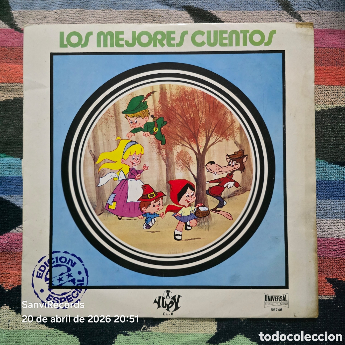 Discos de vinilo: [LP] TEATRO INFANTIL SAMANIEGO, ALFONSO AGULL&Oacute;: LOS MEJORES CUENTOS (UNIVERSAL) (1971)