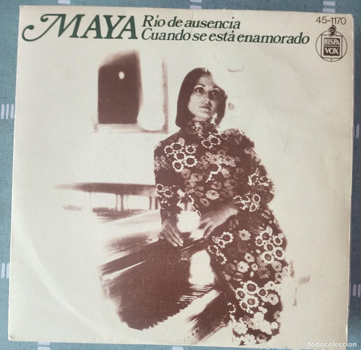 Discos de vinilo: Maya single sello Hispavox editado en Espa&ntilde;a a&ntilde;o 1975...