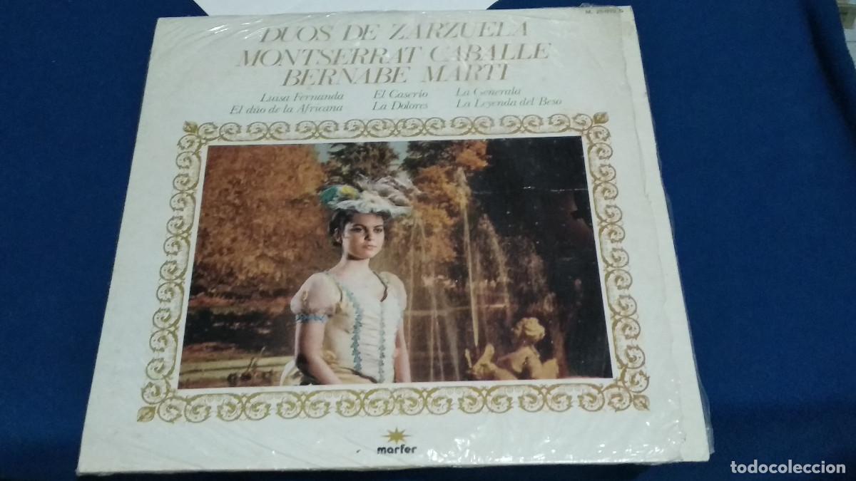 Discos de vinilo: LP - DUOS DE ZARZUELA - MONTSERRAT CABALLE, BERNABE MARTI (SPAIN, MARFER 1979)