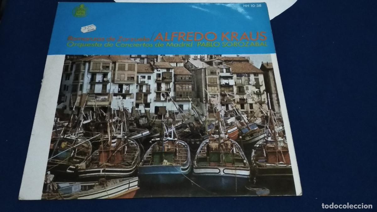 Discos de vinilo: Alfredo Kraus, Pablo Soroz&aacute;bal Orquesta De Conciertos De Madrid Romanzas De Zarzuela Alfredo Kraus