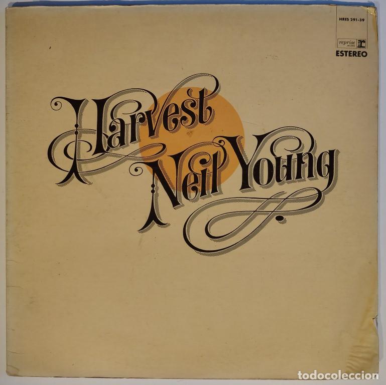 Discos de vinilo: Neil Young. Harvest, Reprise, Spain 1972 LP + doble cubierta + encarte (HRES 291-39)